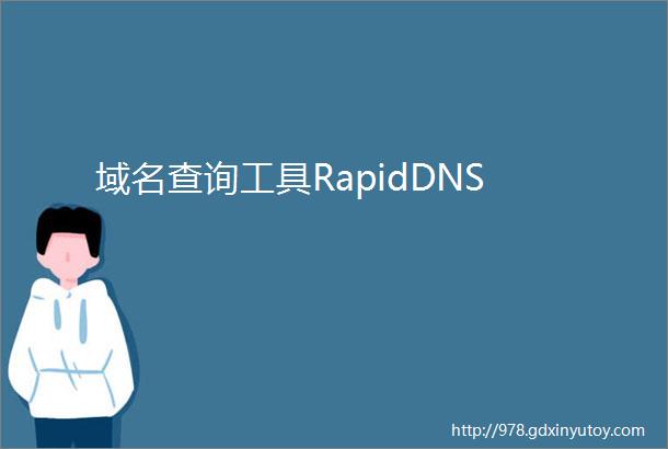 域名查询工具RapidDNS